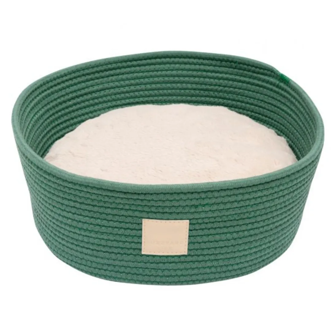 15% OFF: FuzzYard LIFE Myrtle Green Rope Basket Pet Bed