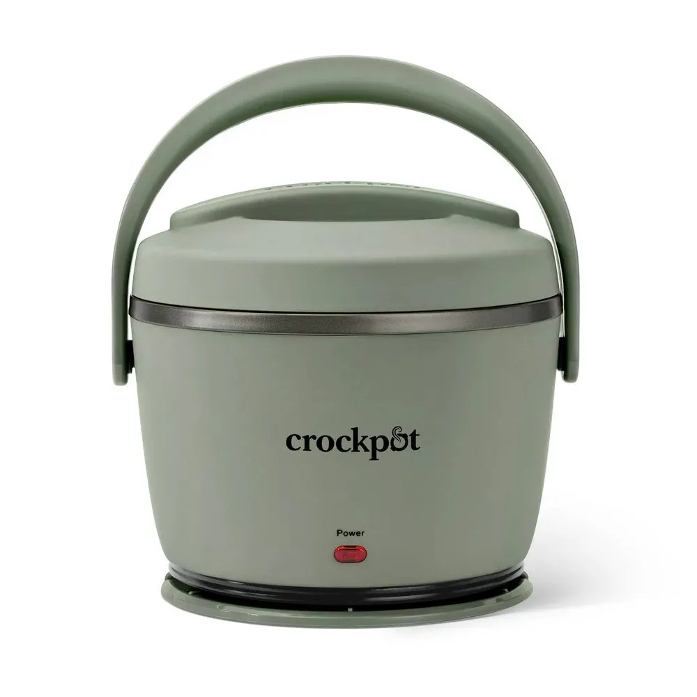 20-Oz Lunch Crock Food Warmer, Heated Lunch Box, Moonshine Green