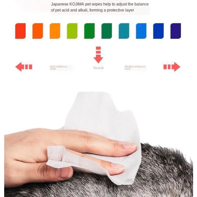 [3 FOR $11] Kojima Odourless Dog & Cat Wipes 80pcs