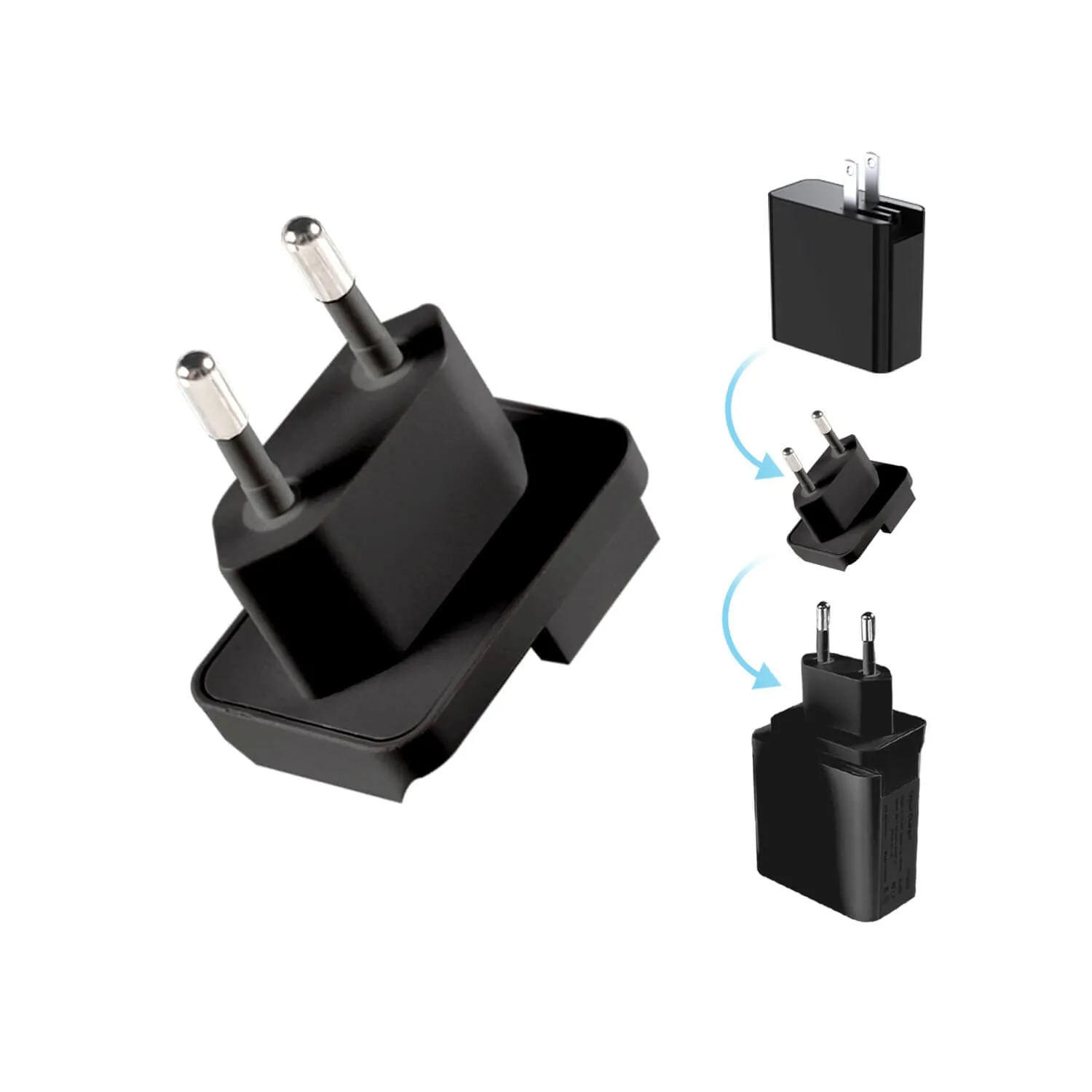 3-in-1 Foldable Qi2 Wireless Charger,Black