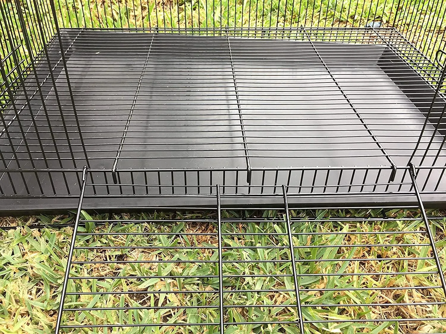 30" Large 3-Levels Easy Foldable Chew-Proof Tight Bar Spacing Ferret Chinchilla Sugar Glider Rats Mice Mouse Rodent Hamster Gerbil Hedgehog Small Animal Critter Metal Travel Carrier Cage