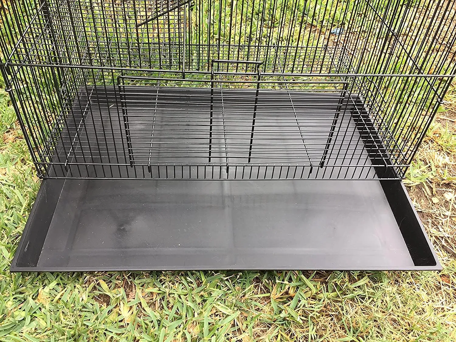 30" Large 3-Levels Easy Foldable Chew-Proof Tight Bar Spacing Ferret Chinchilla Sugar Glider Rats Mice Mouse Rodent Hamster Gerbil Hedgehog Small Animal Critter Metal Travel Carrier Cage