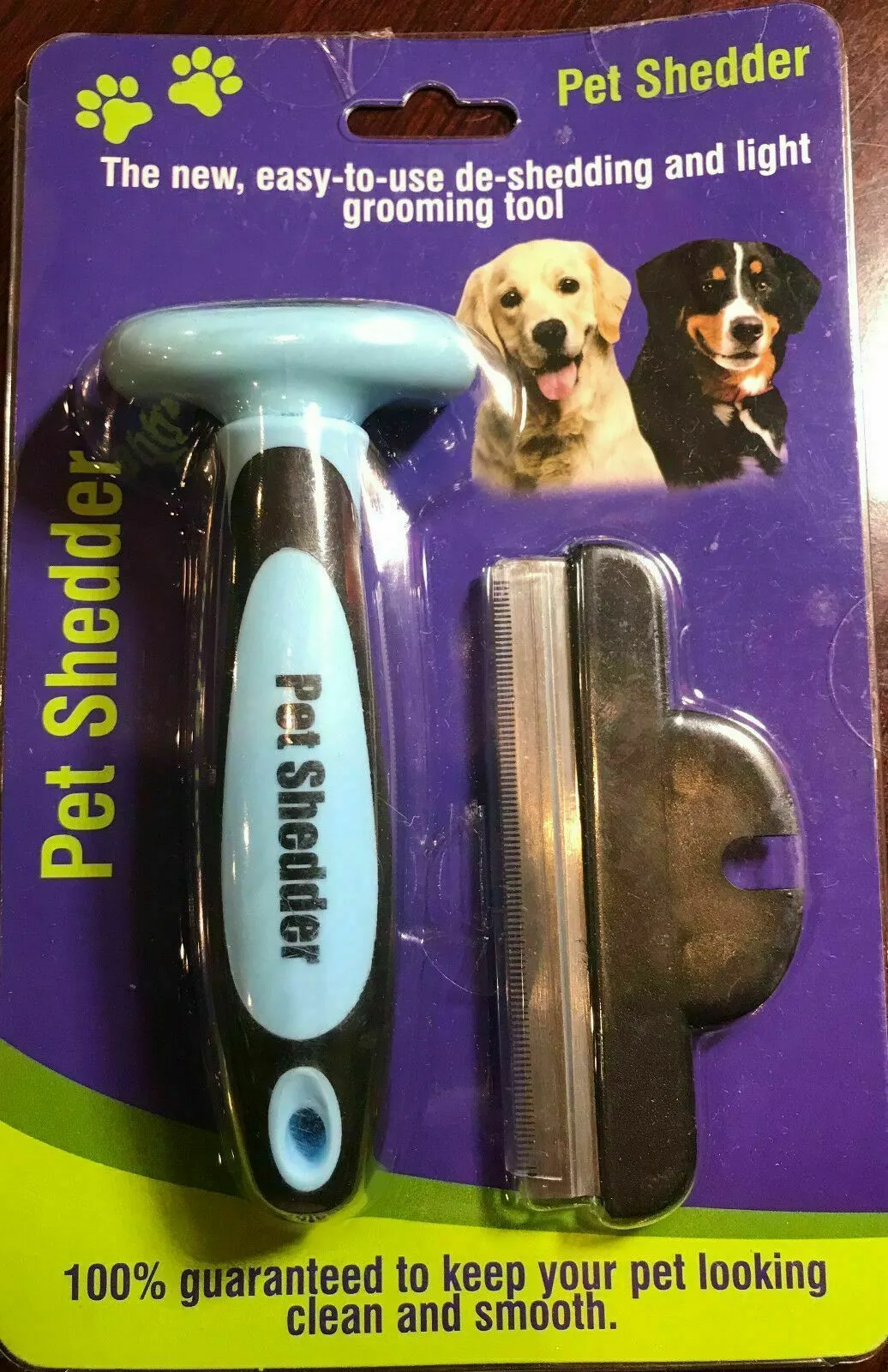 5 Pack Pet Shedder THE NEW EASY TO USE DE SHEDDING AND LIGHT GROOMING TOOLS
