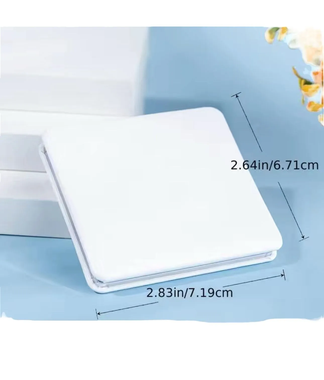 Andrea’s Deals Ballerina Makeup Magnifying Mirror 2 Sides Foldable