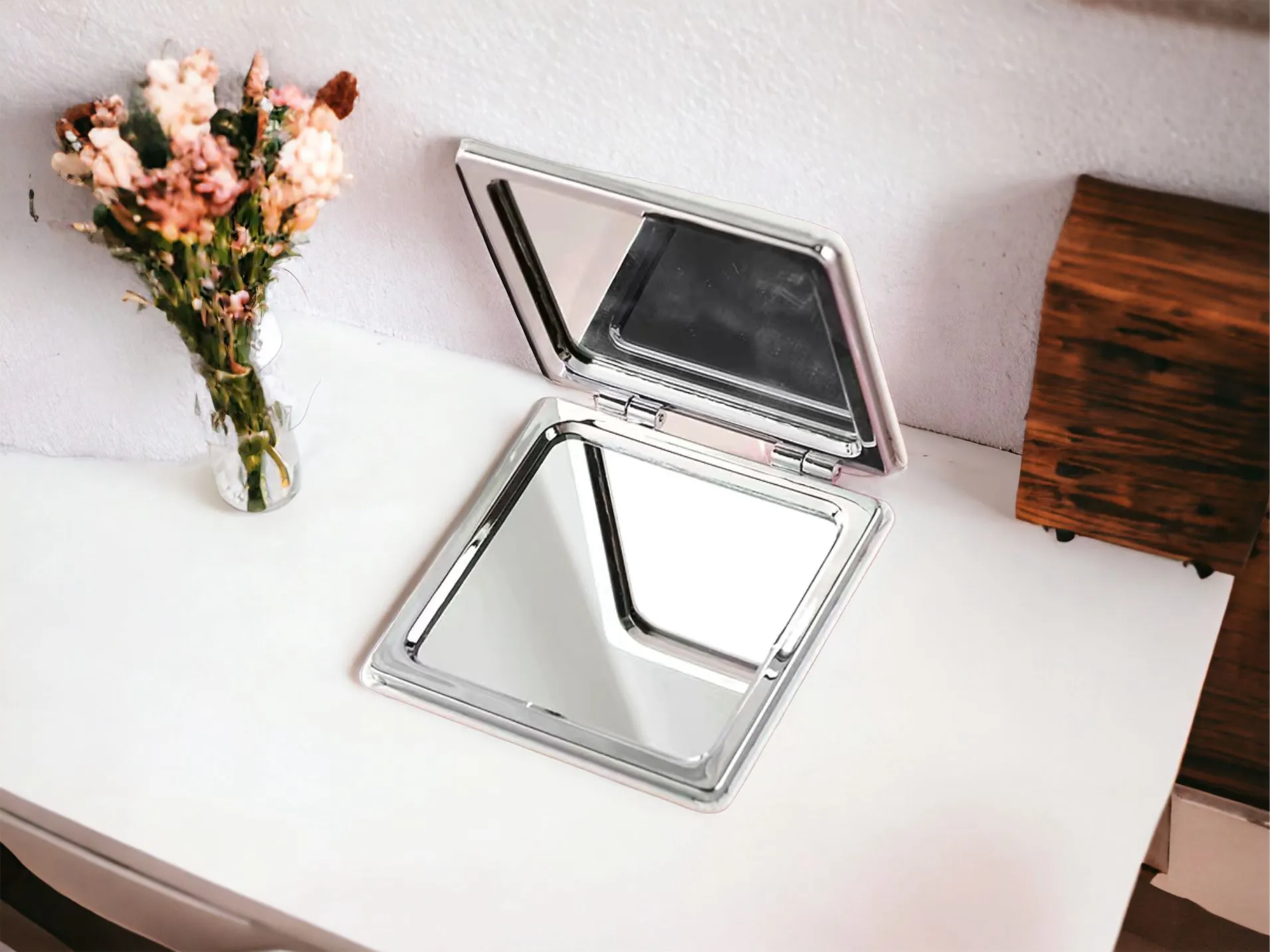 Andrea’s Deals Ballerina Makeup Magnifying Mirror 2 Sides Foldable