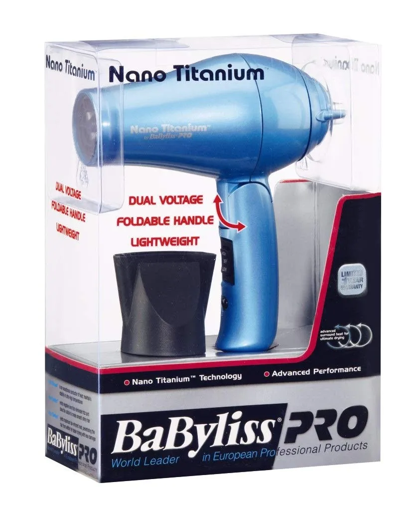 BaByliss Pro Nano Titanium Travel Hair Dryer