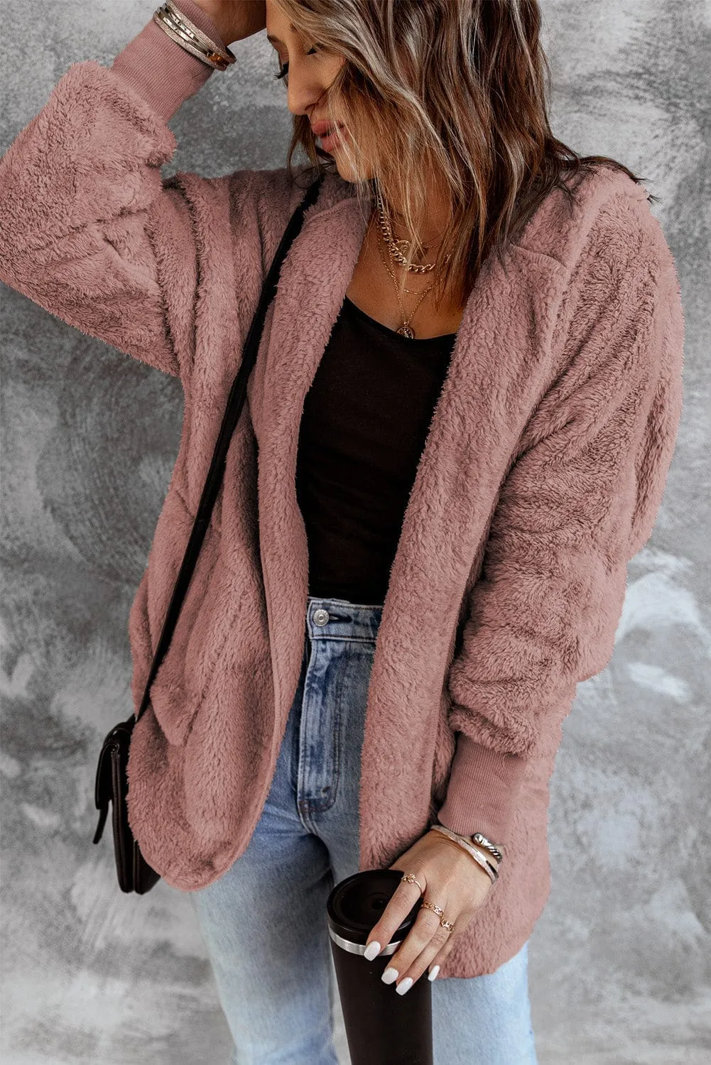 Beige Corduroy and Houndstooth Button-Down Shirt