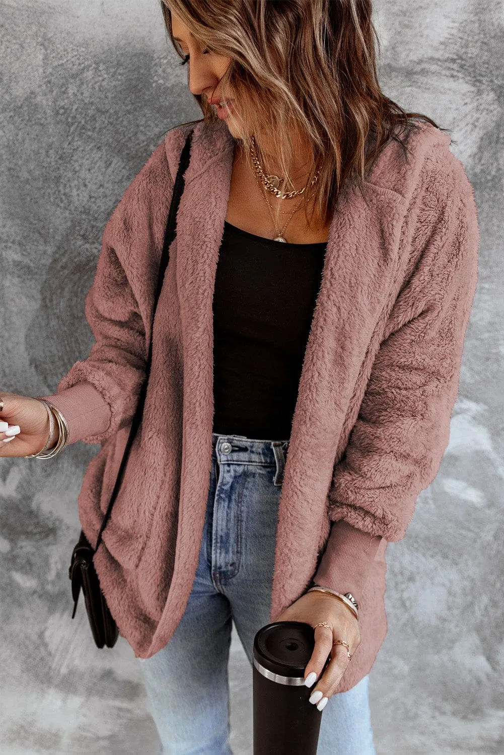 Beige Corduroy and Houndstooth Button-Down Shirt