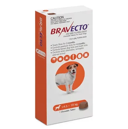 BRAVECTO Flea & Tick Chew Treatment 4.5-10Kg Dog