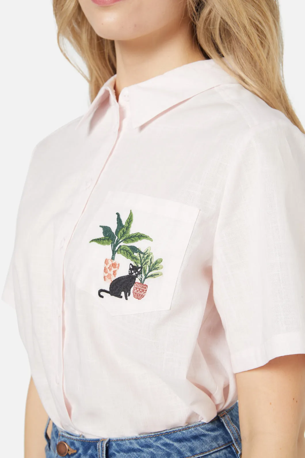 Cat & Plants Shirt