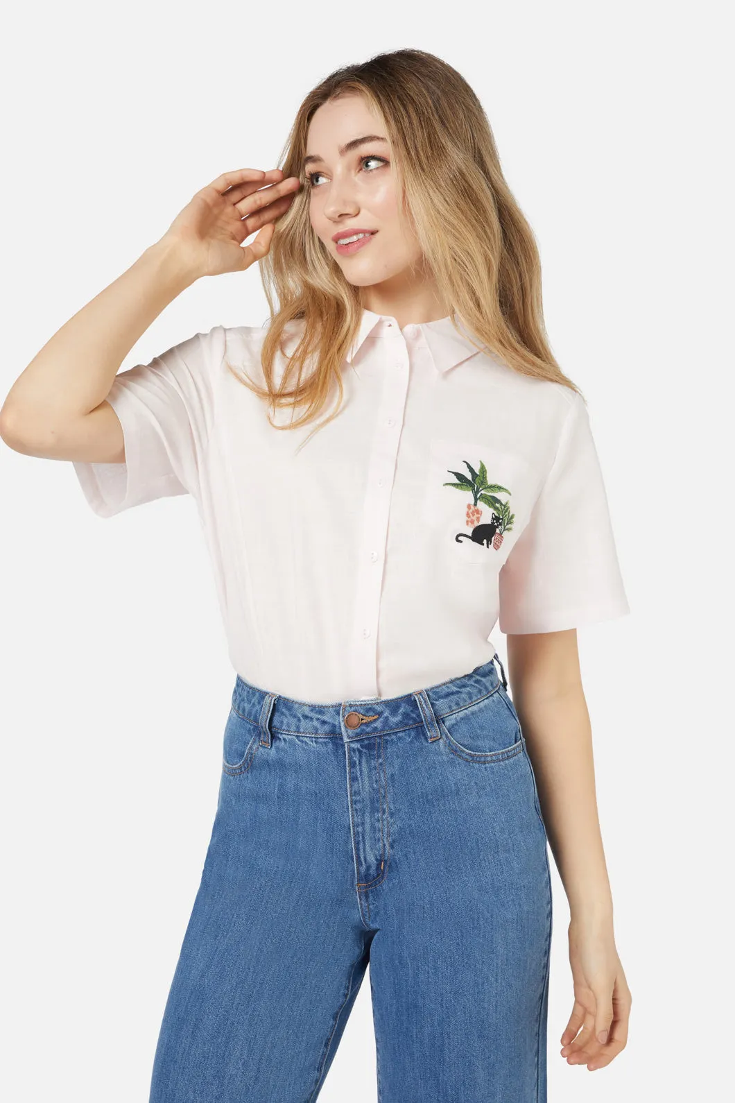 Cat & Plants Shirt