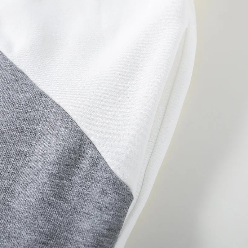 Cat and Fish Gray Hoodie with Cat Ears and Tail