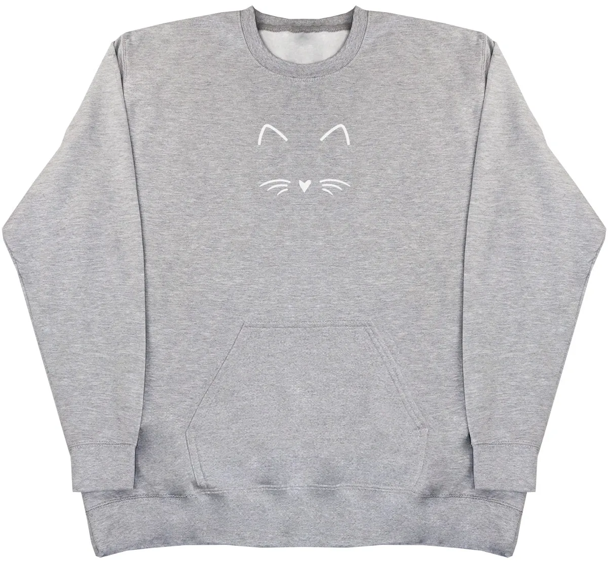 Cat Face - Huge Oversized Hoodless Hoodie