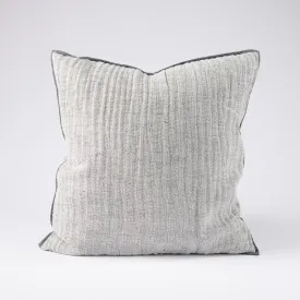 Cristal Linen Cushion - Soft Ink/Ink 