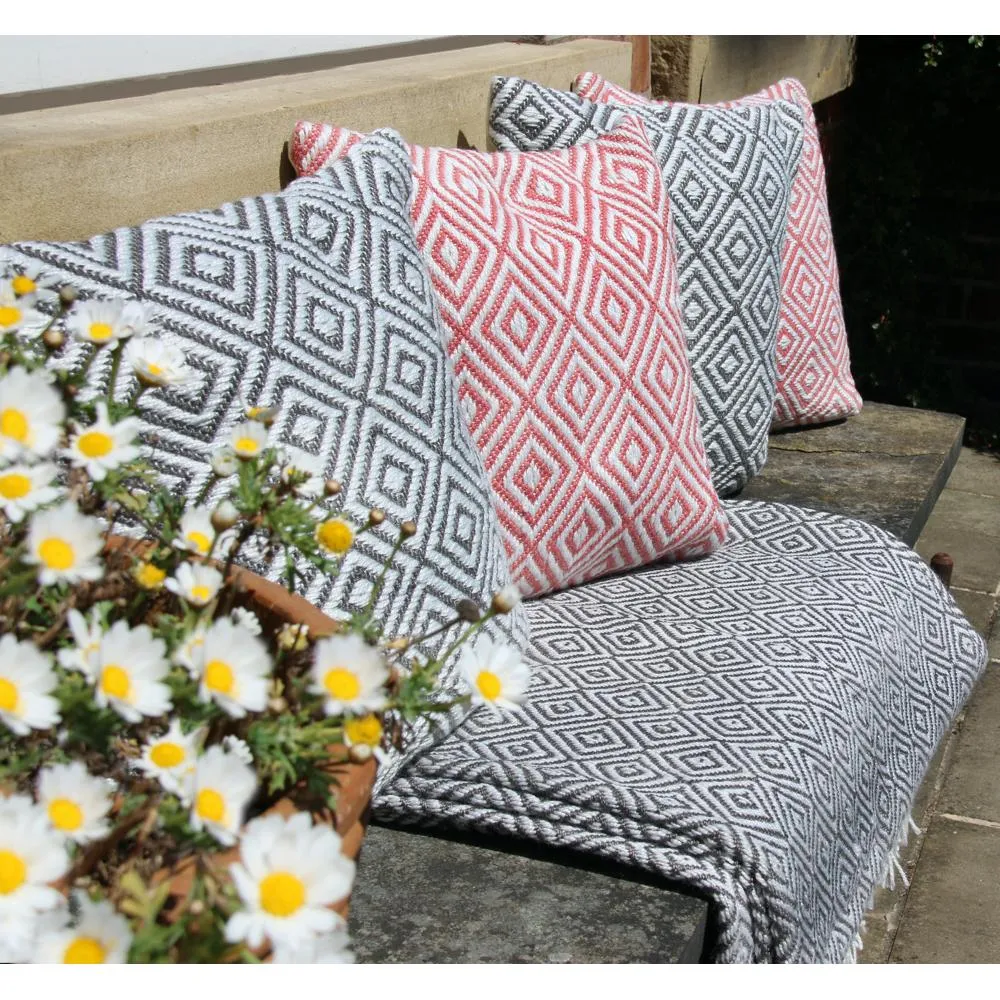 Diamond Cushion Warm Grey