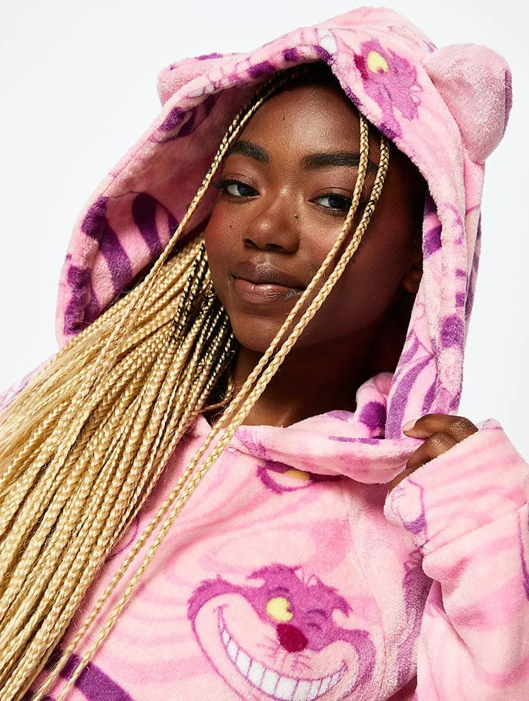 Disney Cheshire Cat Blanket Hoodie in Pink