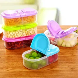 Dual Slot Compartment Food Storage Box ( Pack Of 2 )