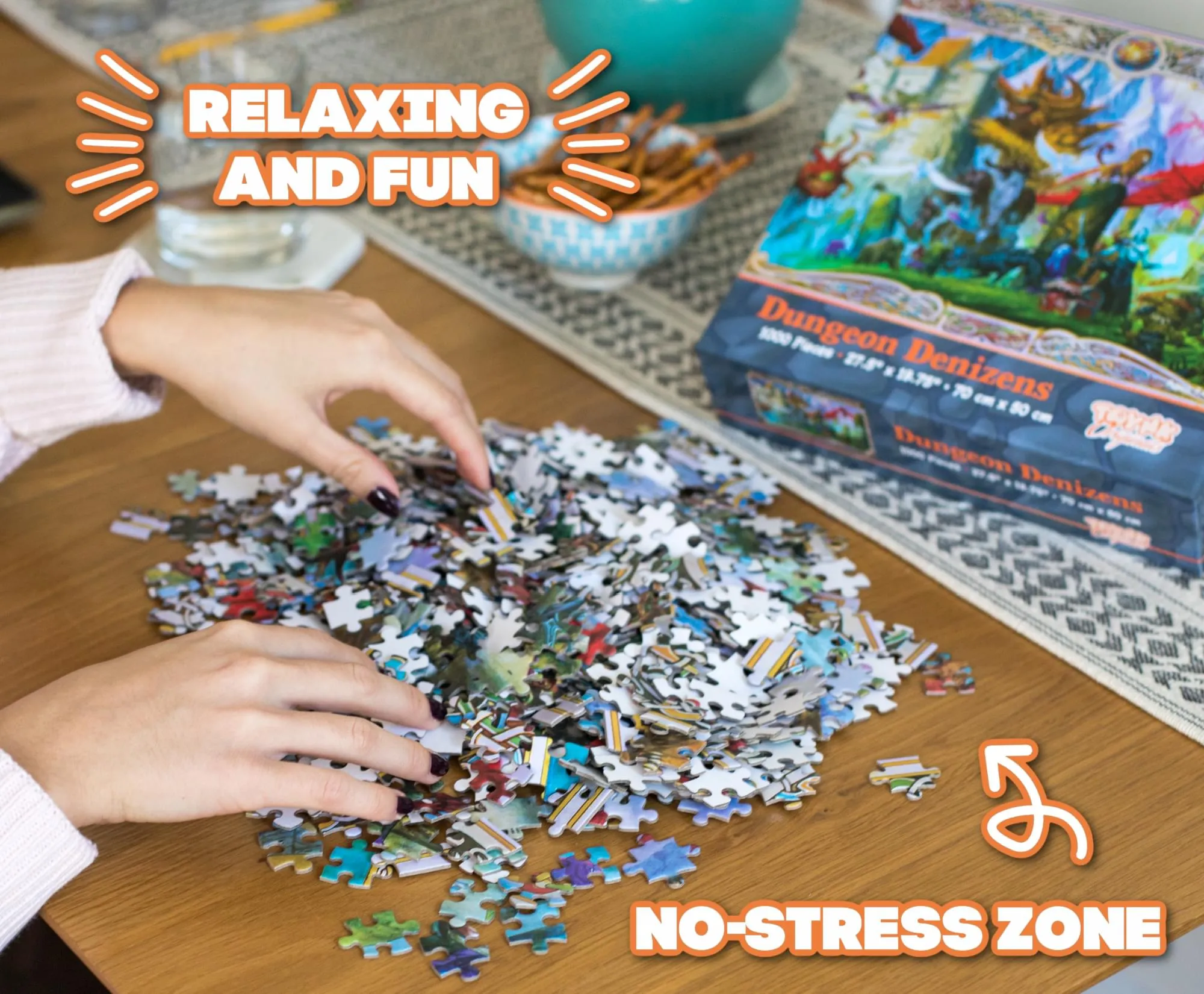 Dungeon Denizens Mythical Monster Puzzle | 1000 Piece Jigsaw Puzzle
