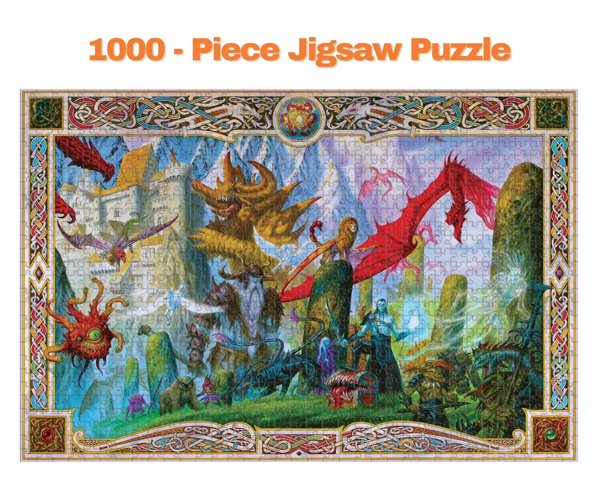 Dungeon Denizens Mythical Monster Puzzle | 1000 Piece Jigsaw Puzzle