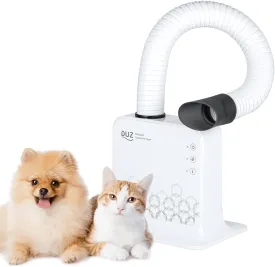 DUZ V2 Super Quiet Hands-Free Pet Dryer: Low-Noise Dog Dryer for Grooming, Reduces Labor & Stress, Ideal for Small Dogs and Cats, 1-Year Warranty