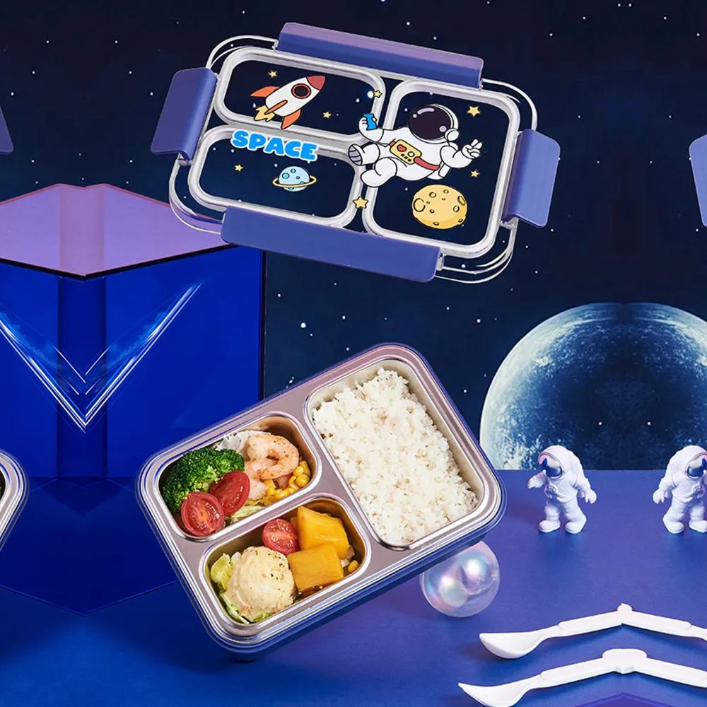 Floating Astro Stainless Steel Tiffin/Lunch Box with matching Lunch Bag