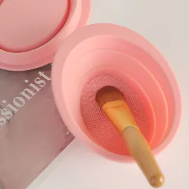 Foldable Makeup Brush Cleaning Bowl