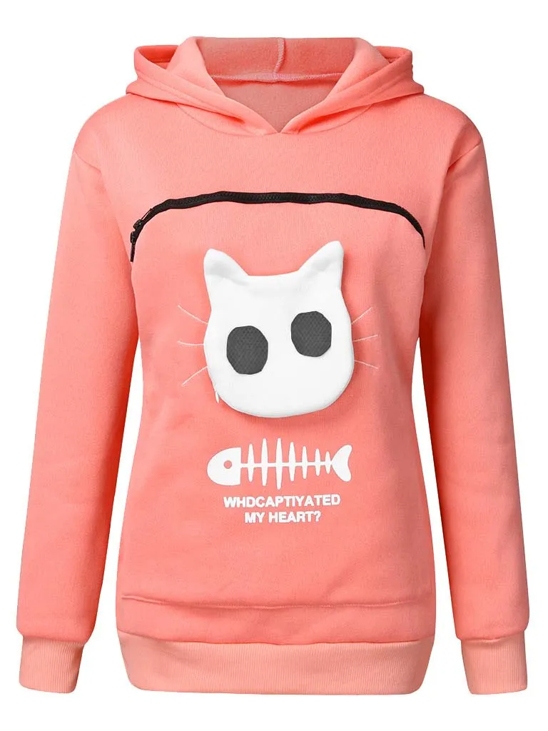 Funny Cat Lovers Hoodie Cuddle Pouch Who Captivated My Heart