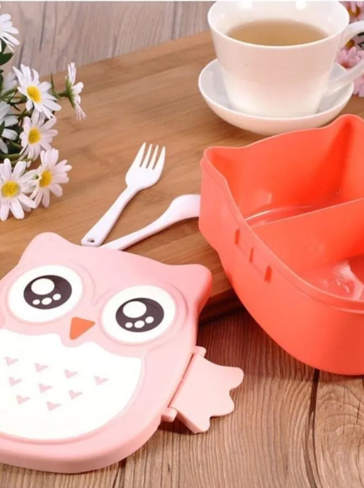 HOOs Cute Owl Bento Lunch Box
