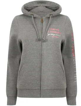 Iro Zip Through Hoodie In Midgrey Marl - Tokyo Laundry