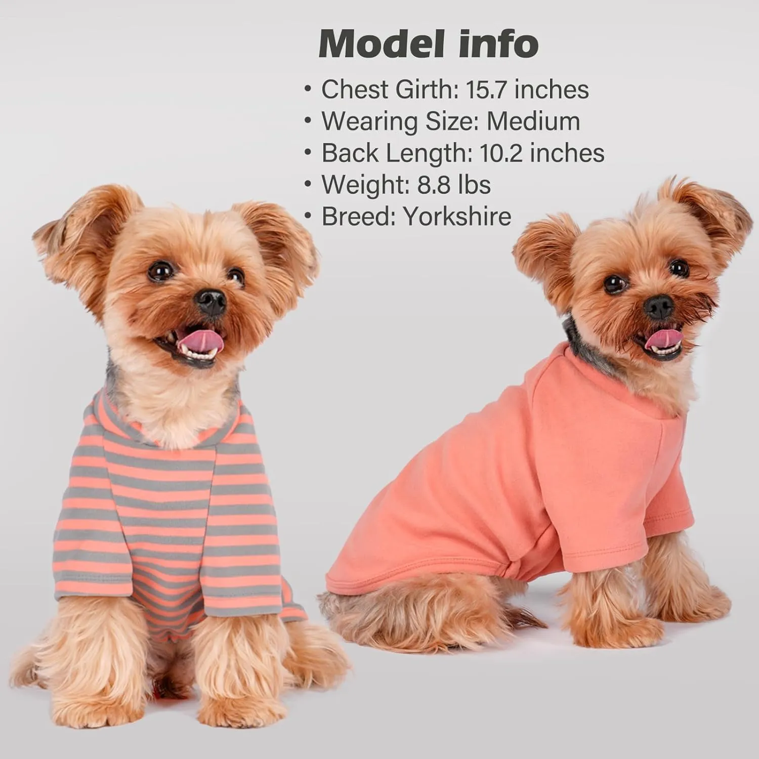 KYEESE 3 Pack Dog Sweaters - Soft Dog Sweatshirts with Stretchy Fleece for Small Dogs (Male, Female), Perfect for Dachshund & Small Breeds