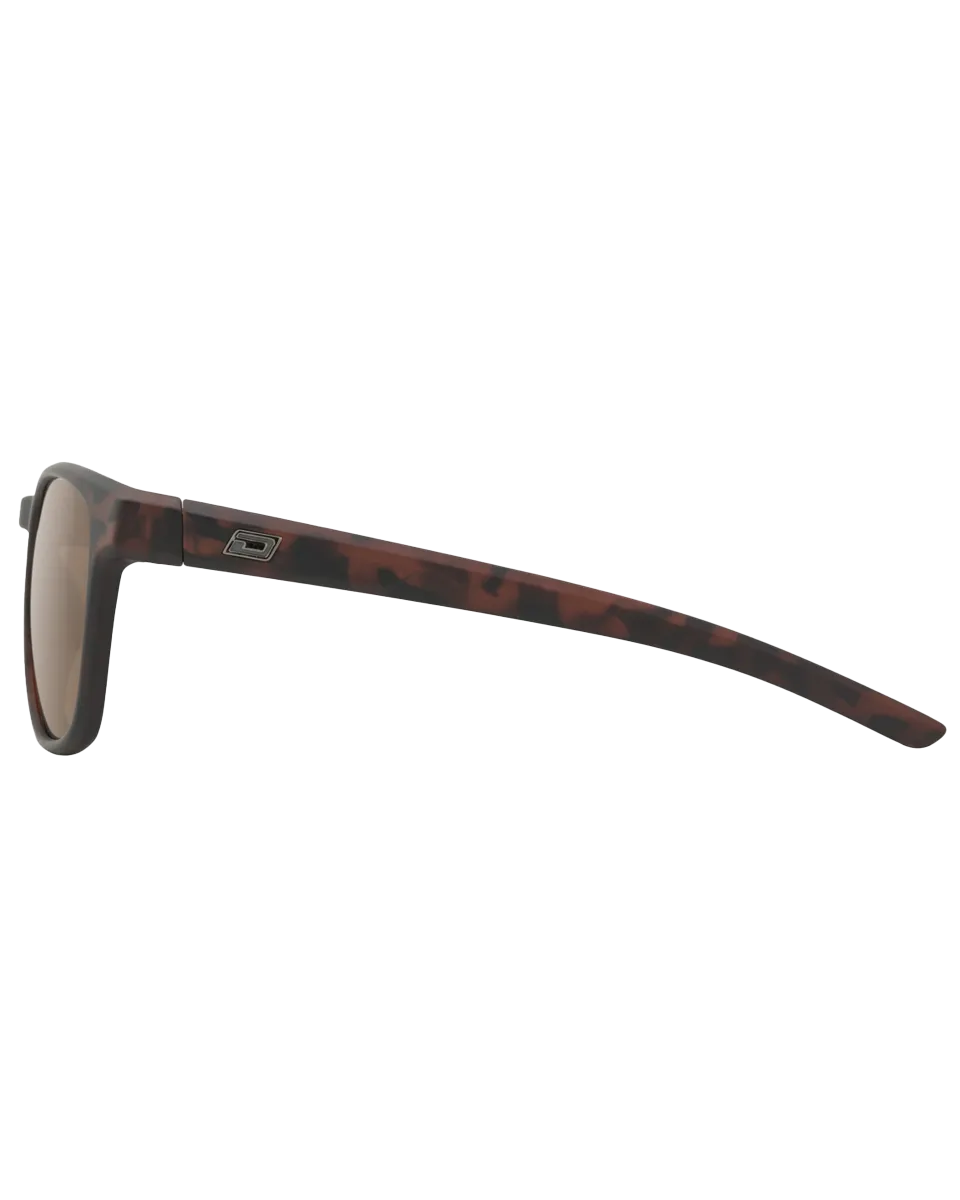 Lit Polarised Sunglasses in Satin Tortoise & Brown