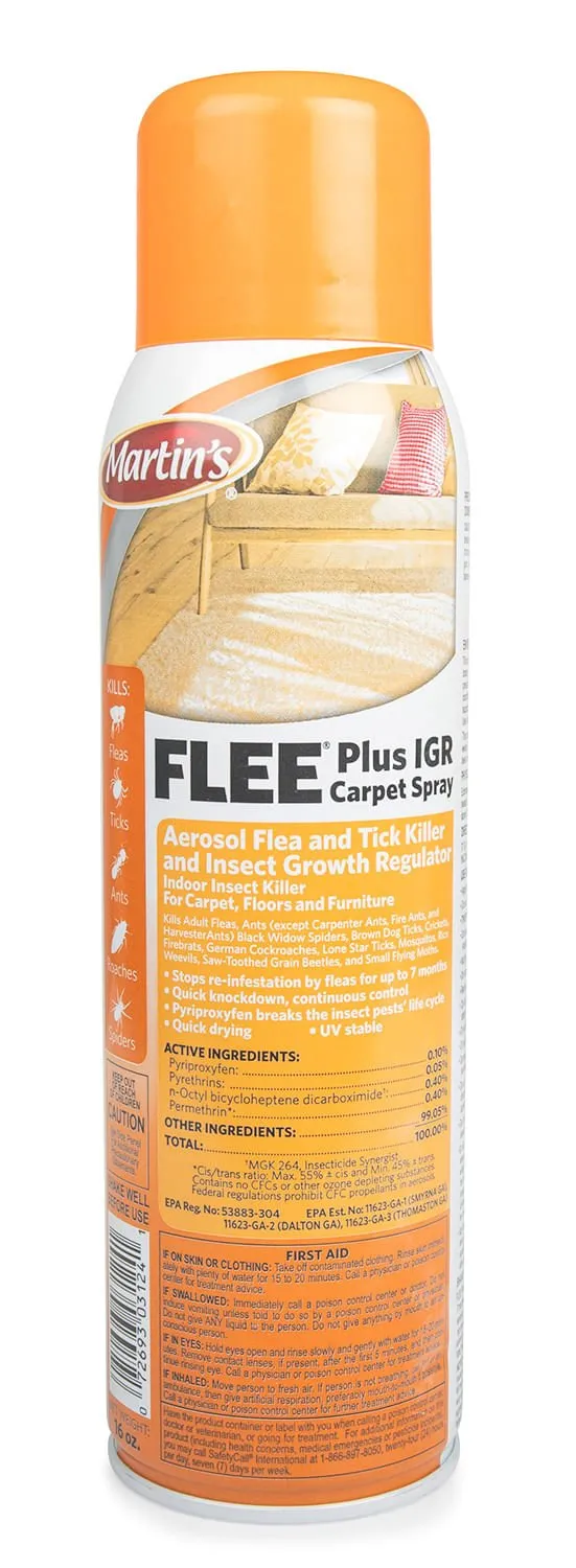 Martin's Flee Plus IGR Carpet Spray