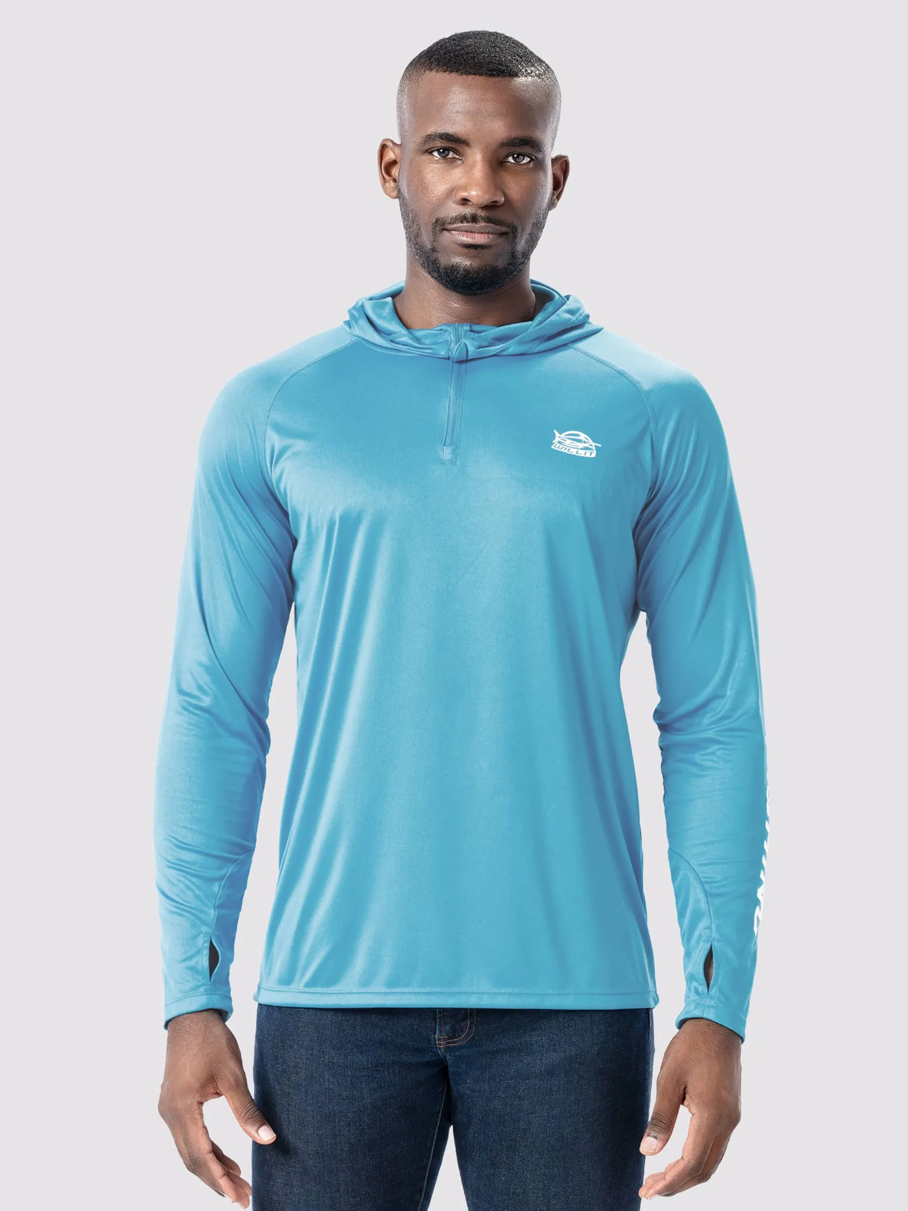 Men's Quarter Zip Sun Shirts UPF 50 