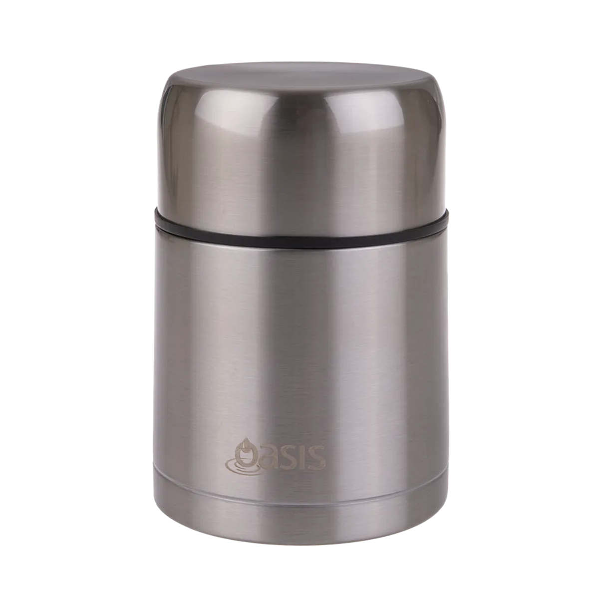 Oasis Stainless Steel Double Wall Insulated Food Container With Spoon - Two Sizes