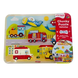Open Ended Chunky Puzzle New Design - Vehicles