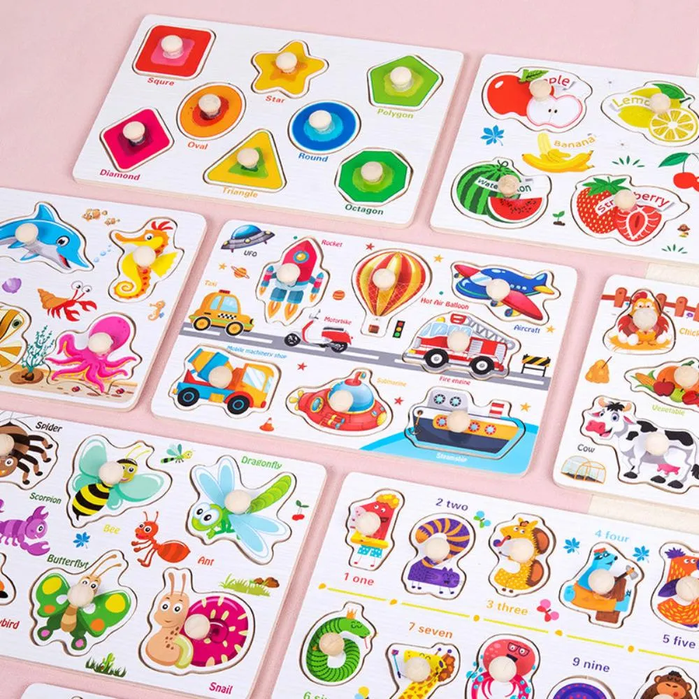 Open Ended Early Learning Knob Puzzle