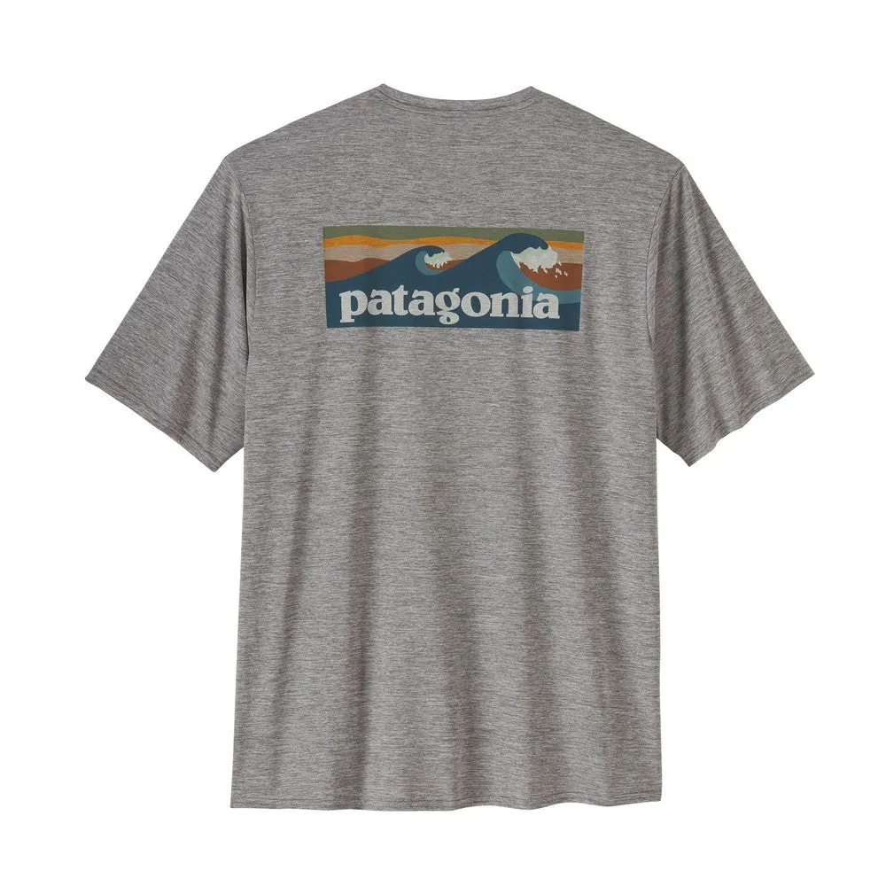Patagonia Cap Cool Daily Graphic Shirt Abalone Blue: Feather Grey