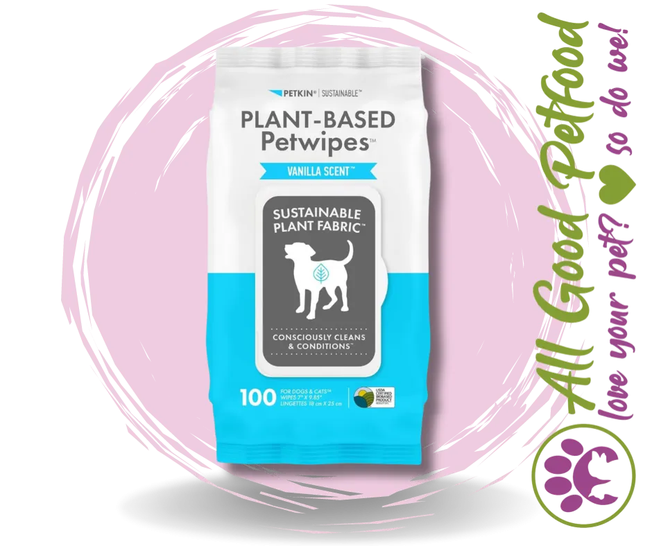 Petkin Plant Based Wipes Vanilla 100pk