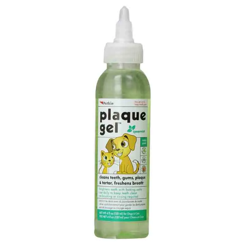 Petkin Plaque Gel Spearmint, 120 ml