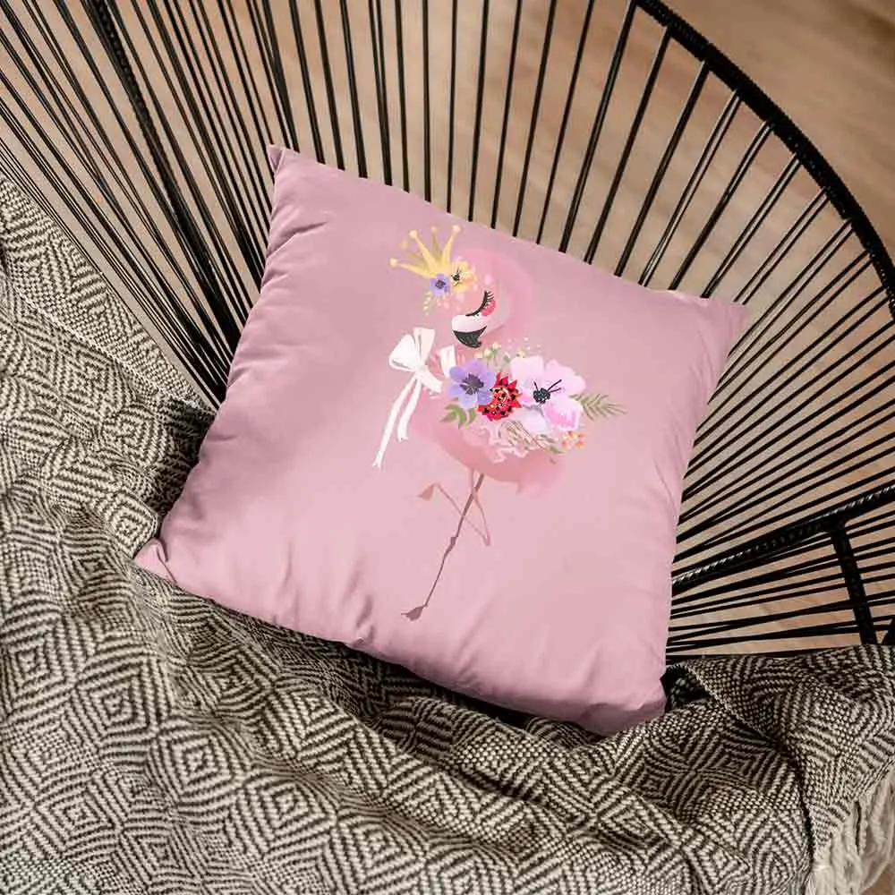 Pink flamingo cushion covers