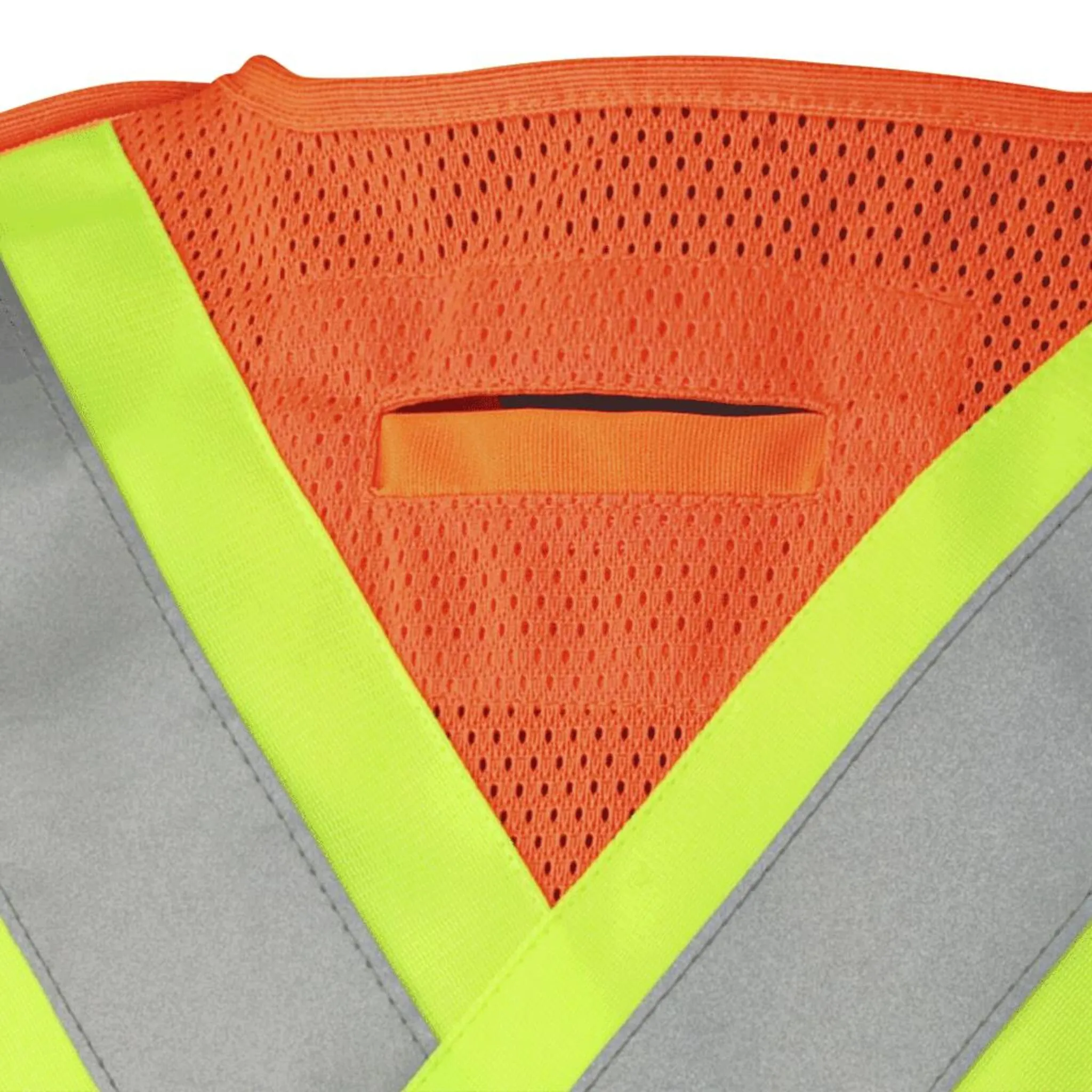 Pioneer Men's Hi Vis Traffic Safety Vest - CSA Certified, Tricot Poly, Zip-Front, Mesh Back, Tear-Away, Reflective Tape, 4 Pockets | Sizes S-5XL