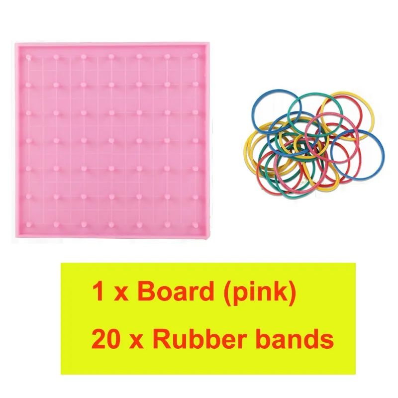 Plastic Nail Plate Primary Mathematics Tool