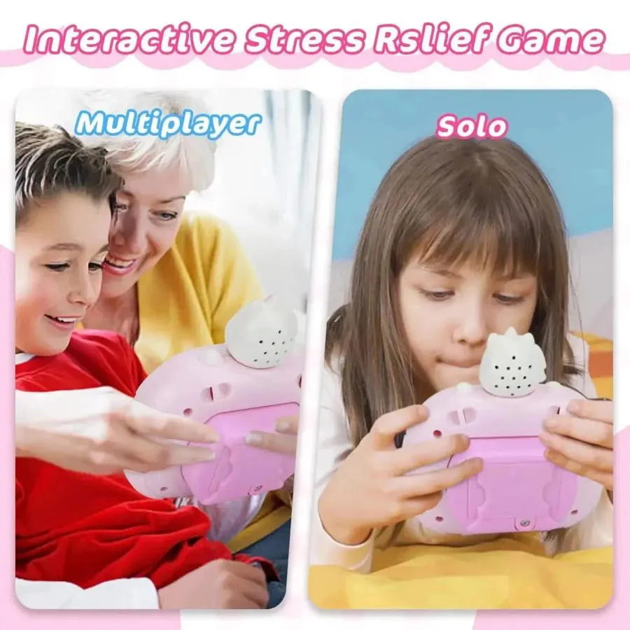 Quick Push Bubble Fidget Game Handle Toys for Boys Girls Anti-Stress Toys with LED Game Machine Electronic Relieve Stress Toys
