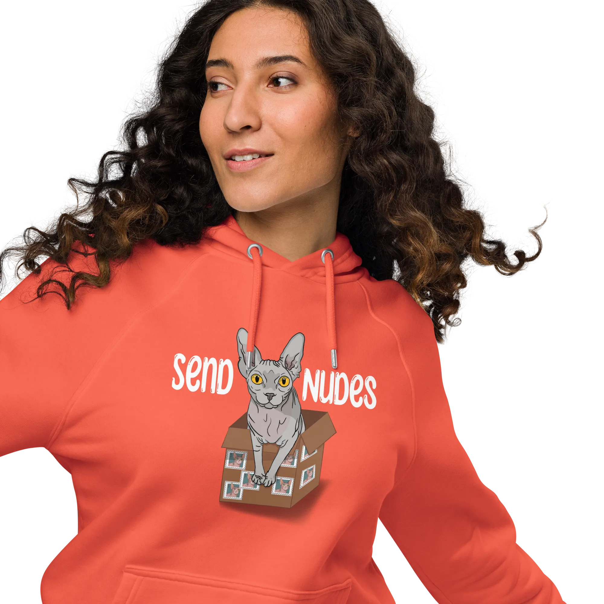 "SEND NUDES" WOMEN'S ECO HOODIE