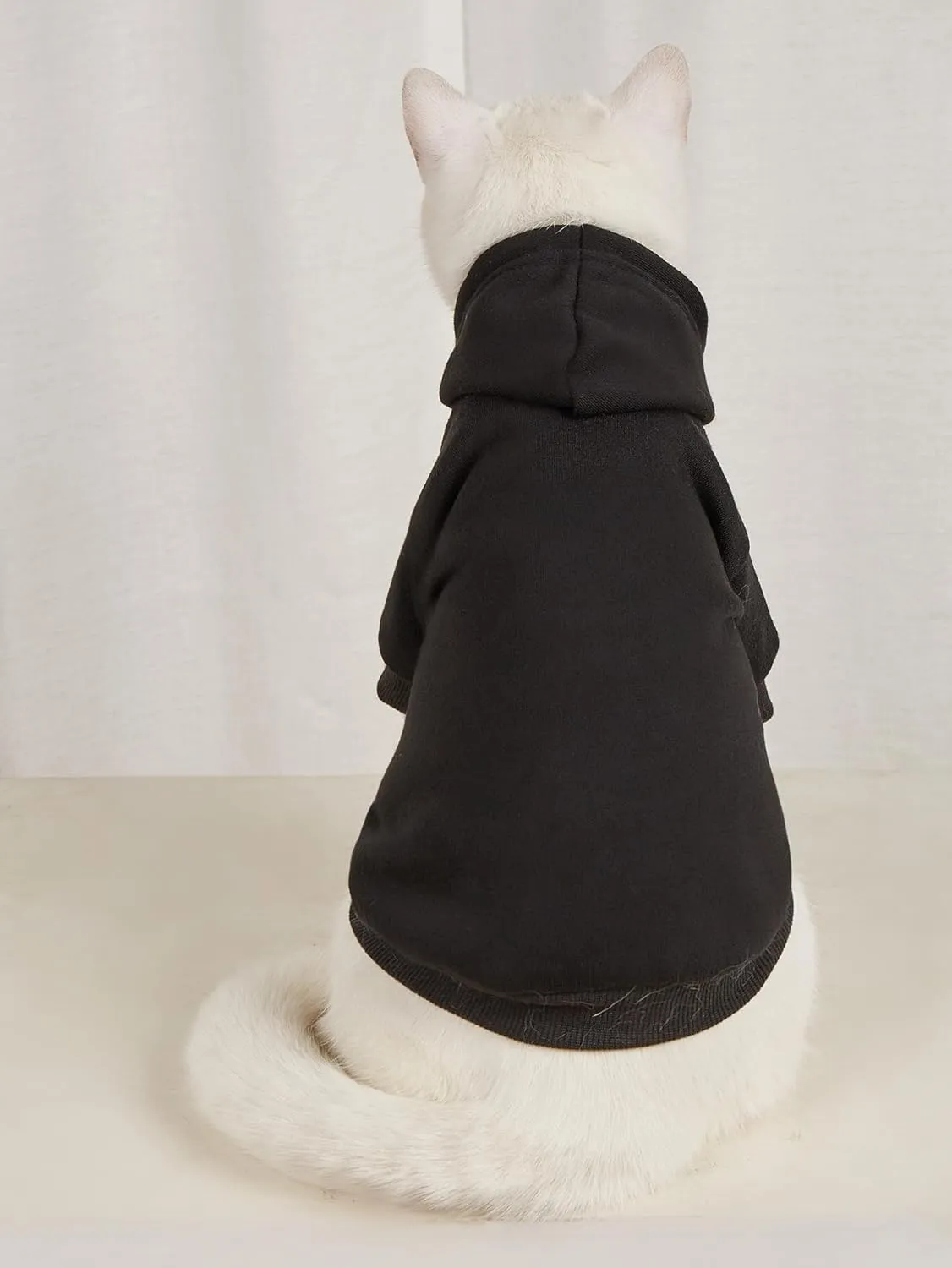 QWINEE 2Pcs Dog Hoodie, Cat Jacket, Dog Shirt, Multicolored S to XL