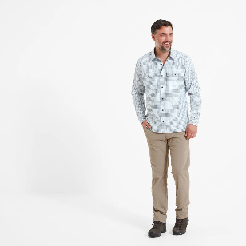 Schoffel Findhorn Technical Mens Fishing Shirt - Dark Olive Check