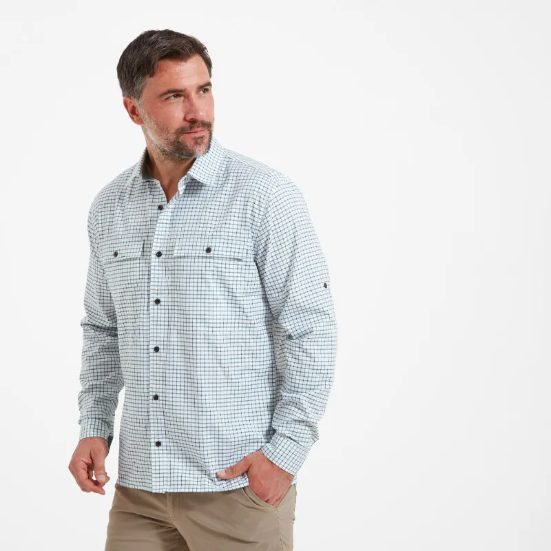 Schoffel Findhorn Technical Mens Fishing Shirt - Dark Olive Check