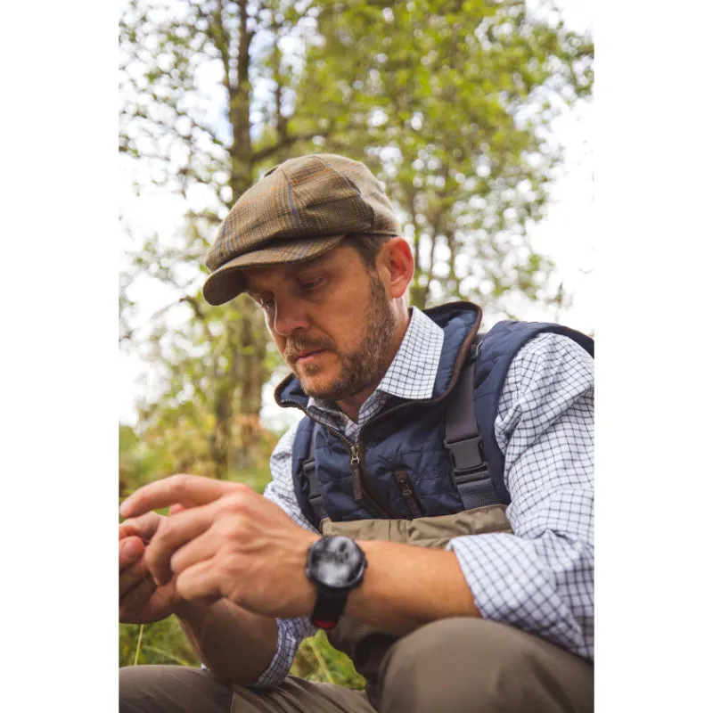 Schoffel Findhorn Technical Mens Fishing Shirt - Dark Olive Check