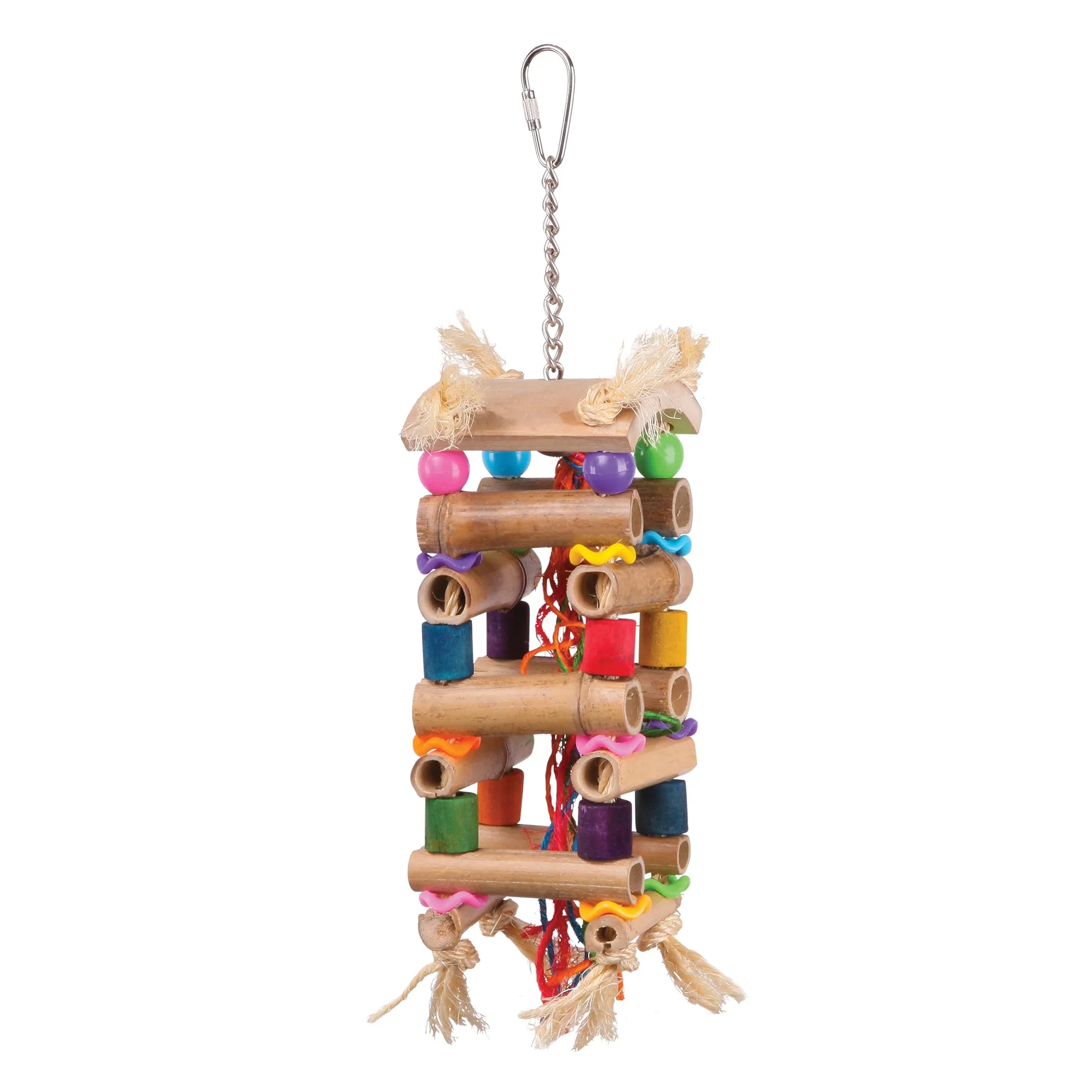 Tower Toy with Sisal & Beads