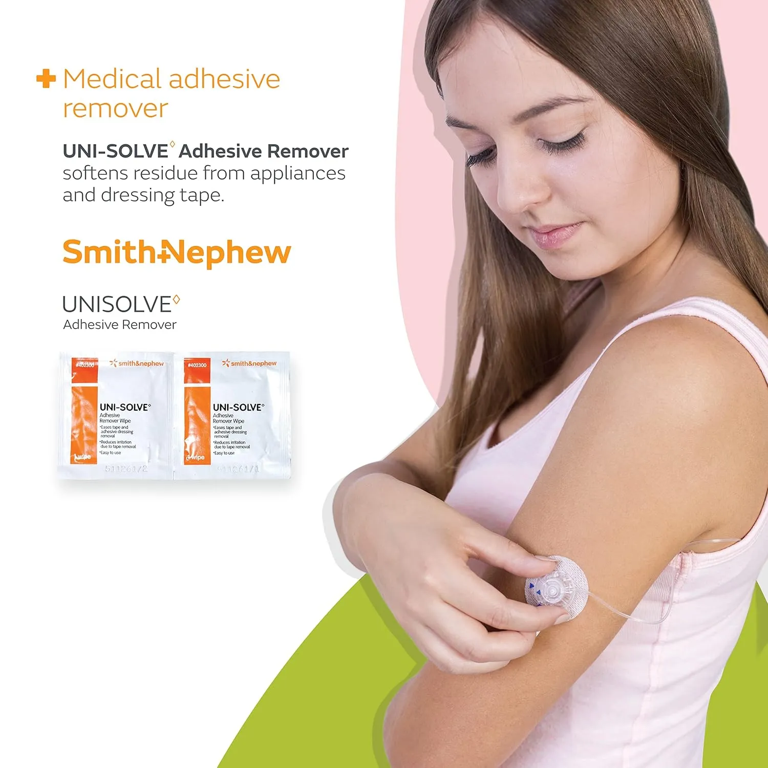 Uni Solve 402300 Adhesive Remover Wipe, Pack of 50